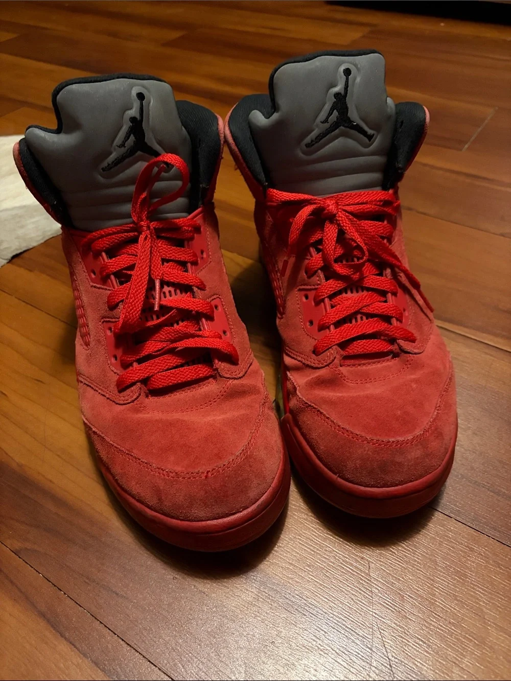 Nike Air Jordan 5 Retro Red Suede 136027-602 Sz 13